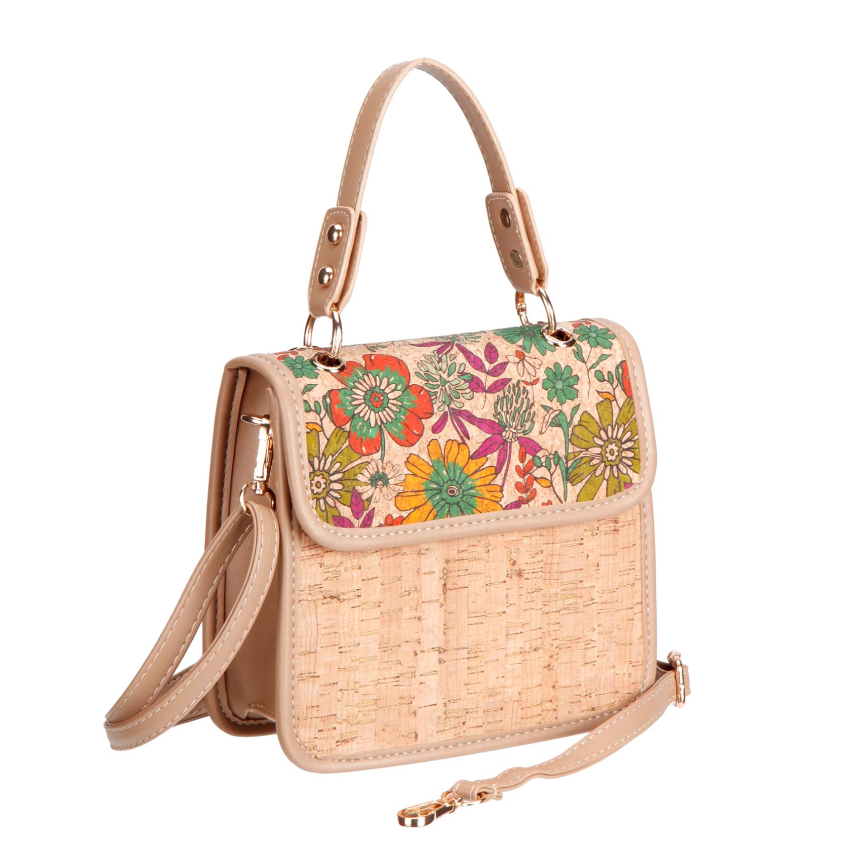 Könnyű függőleges Cork Crossbody minitáska